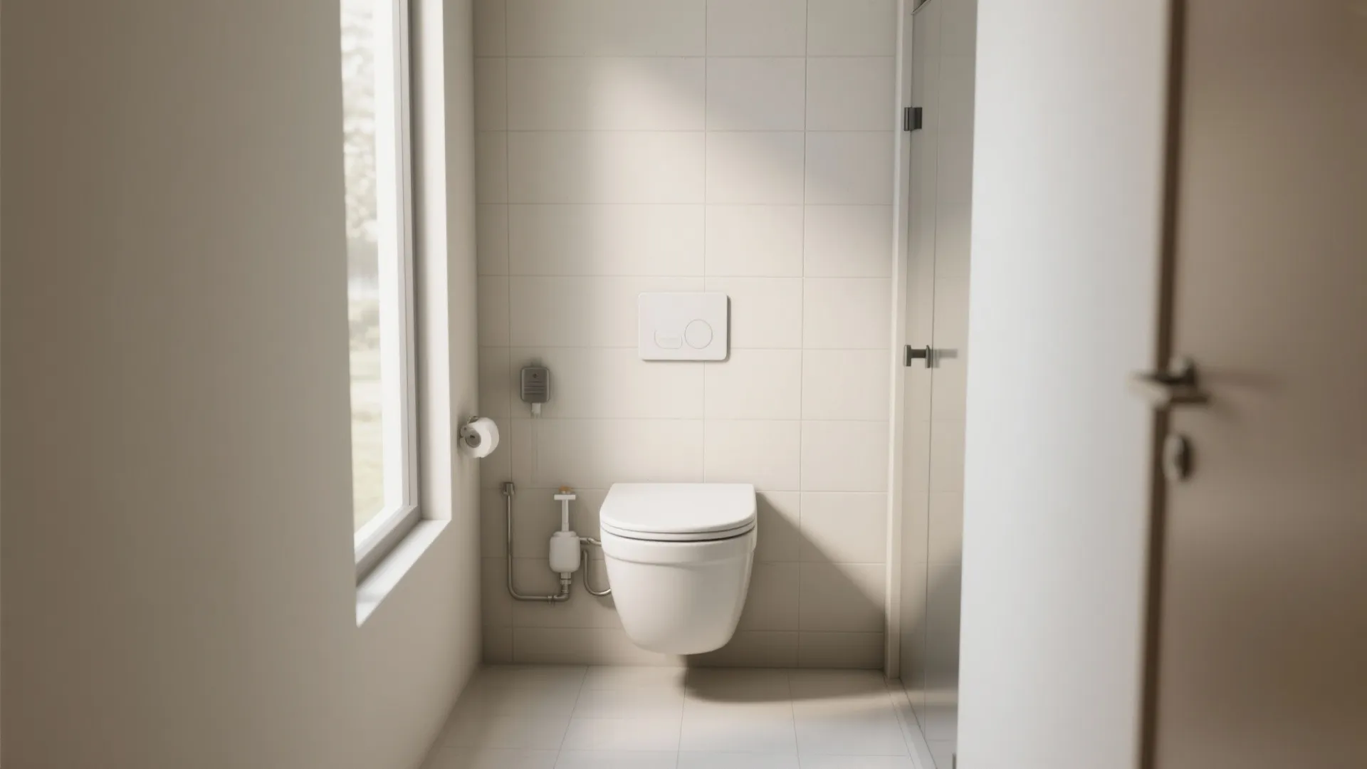 9. Wall-Mounted Toilet for a Sleek Look