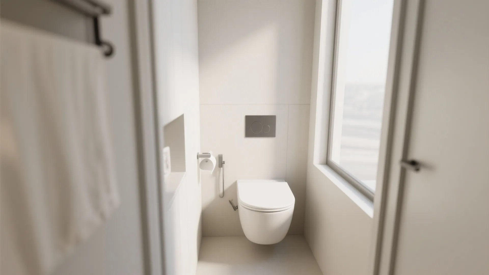 3. Wall-Mounted Toilet