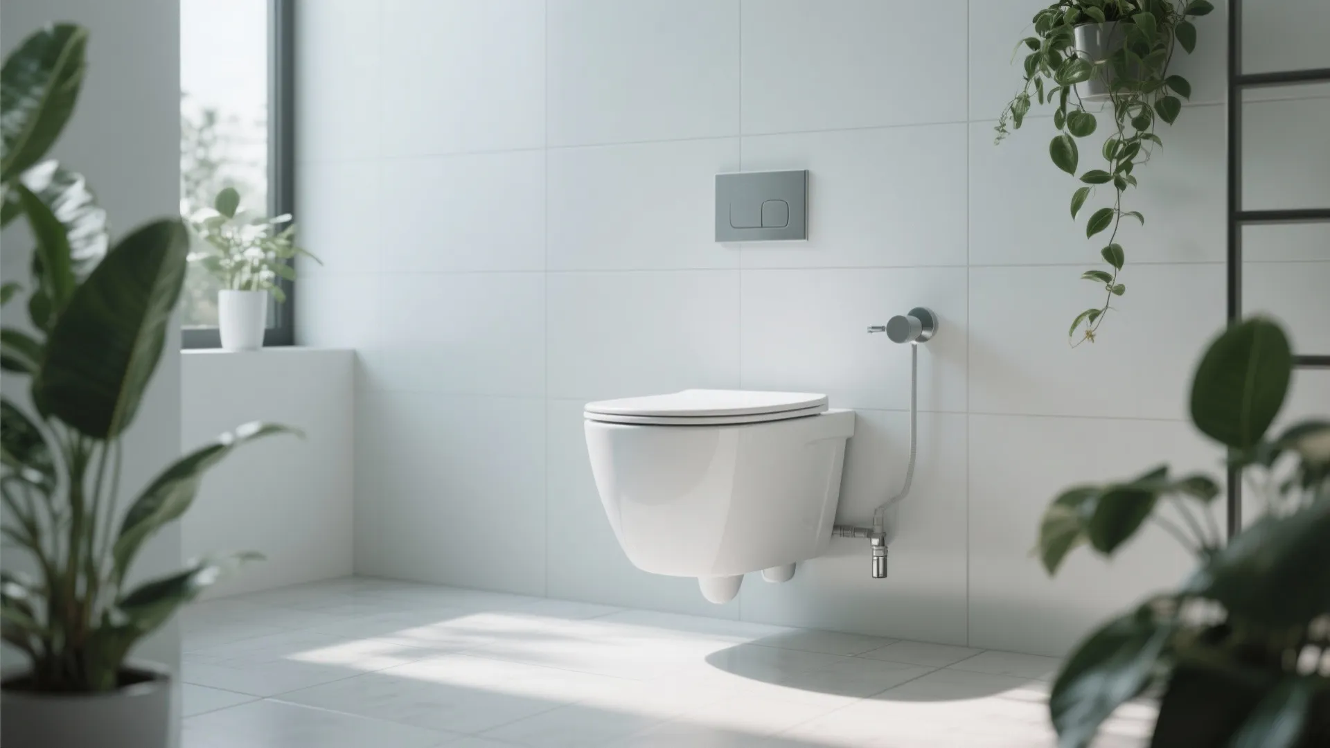7. Wall-Mounted Toilet