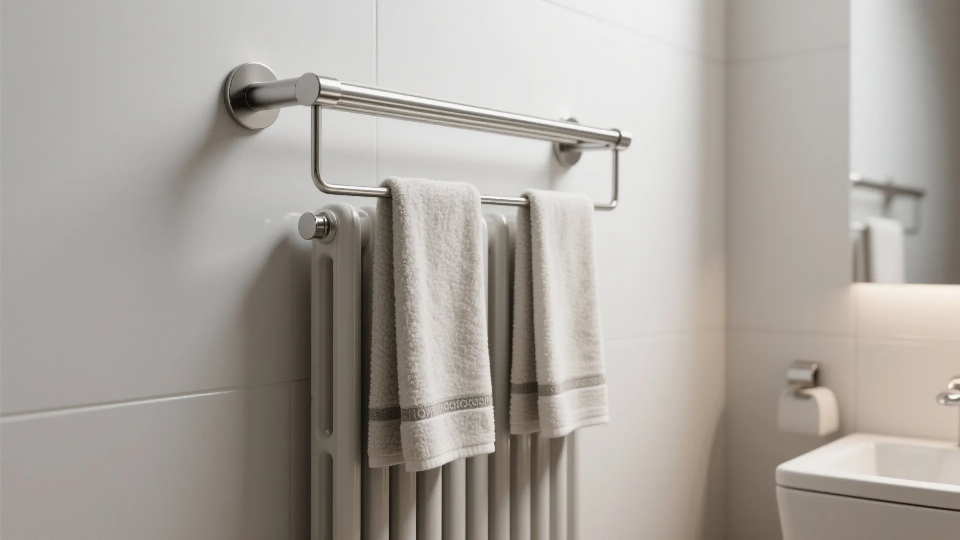 Wall-mounted towel racks