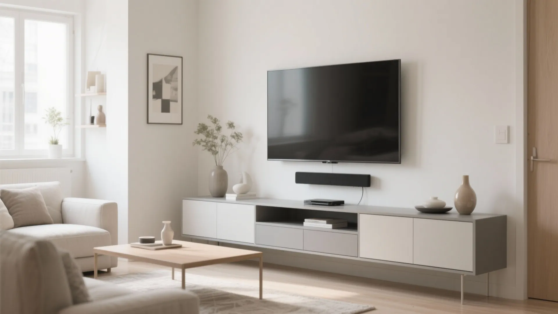 6. Wall-Mounted TV Setup