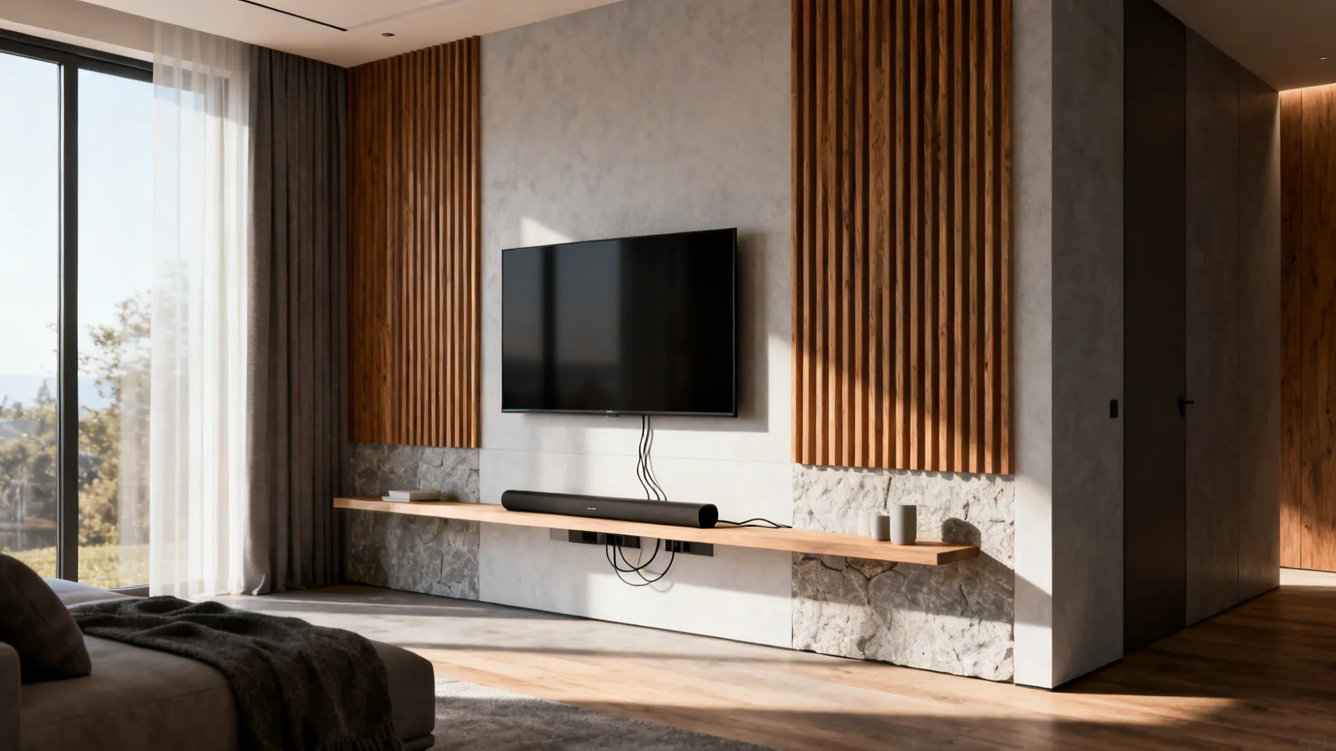 5 Wall-Mounted TV Set Ideas for Living Rooms