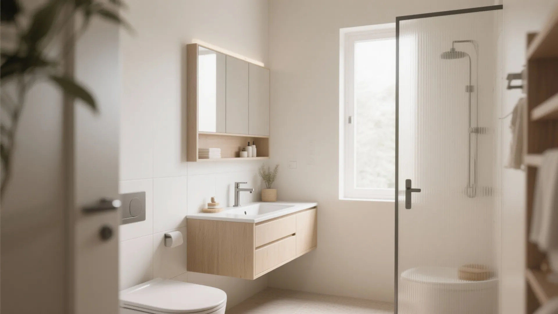 1. Wall-Mounted Vanities