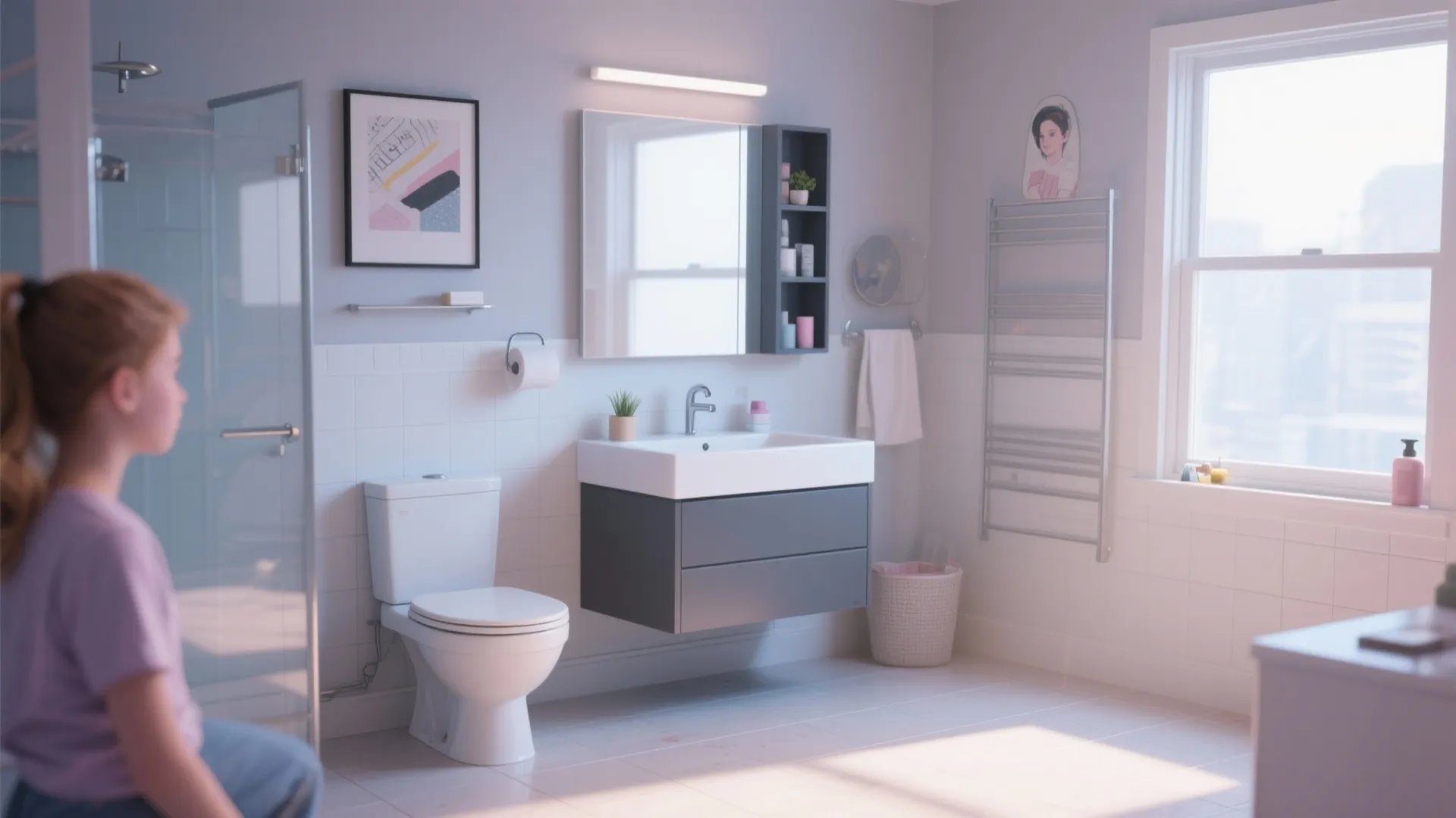 9. Wall-Mounted Vanities