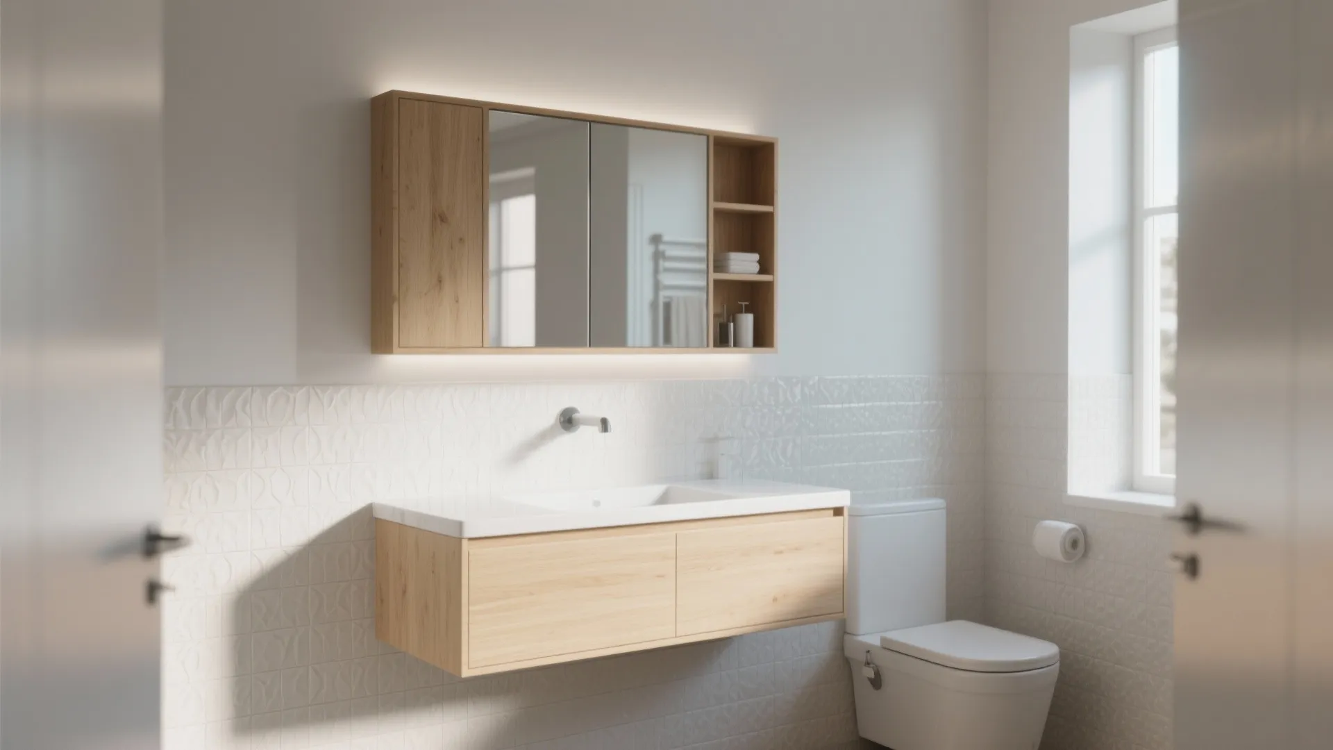 2. Wall-Mounted Vanity Magic