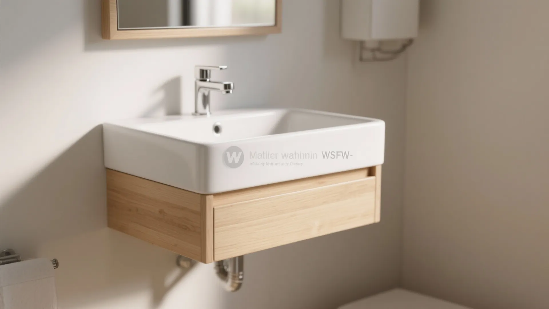 2. Wall-Mounted Vanity