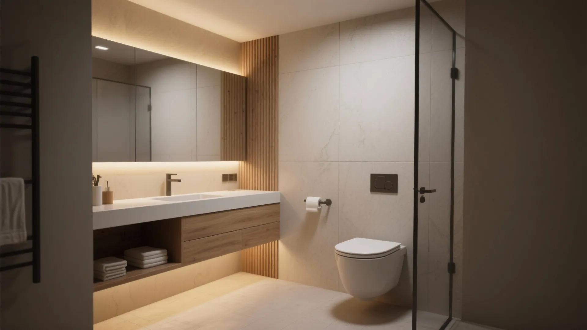 4. Wall-Mounted Fixtures and Narrow Vanities