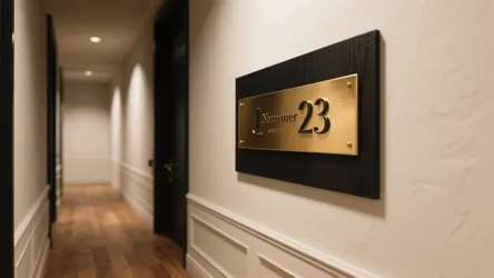5 Wall Name Plate Design Ideas for Small Entryways