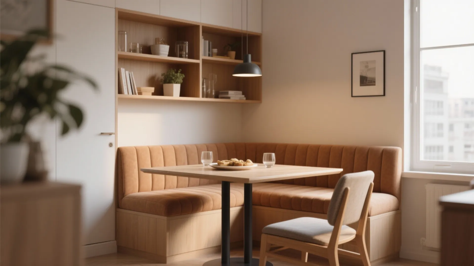 10. Built-in Wall Niche Dining