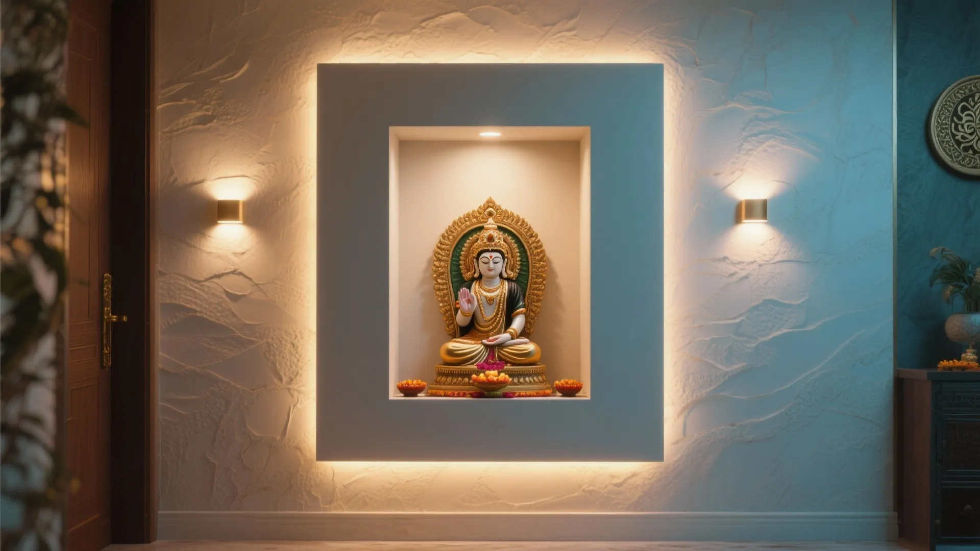 Wall Niche Pooja Space