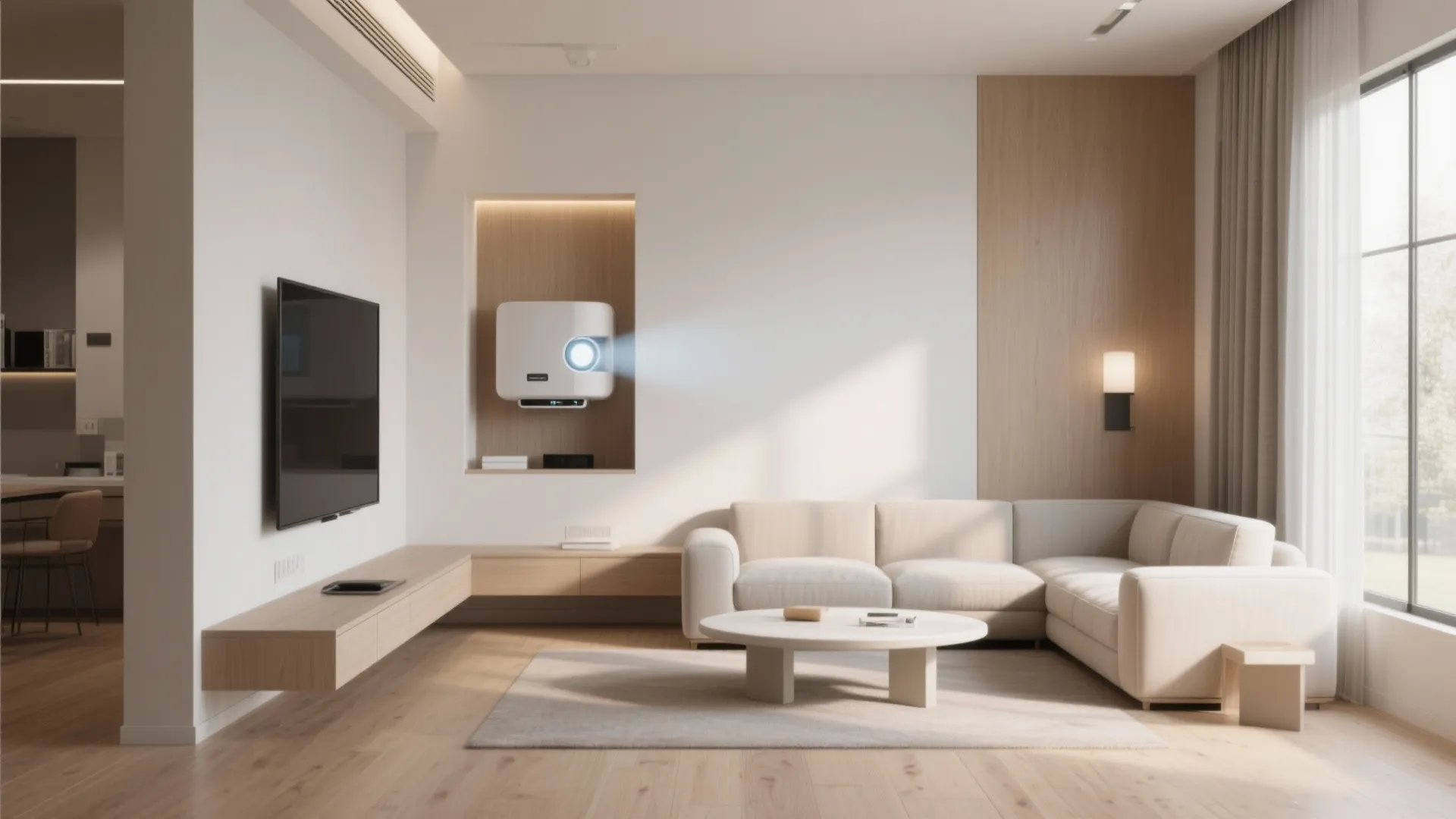 2. Wall Niche Projector Setup