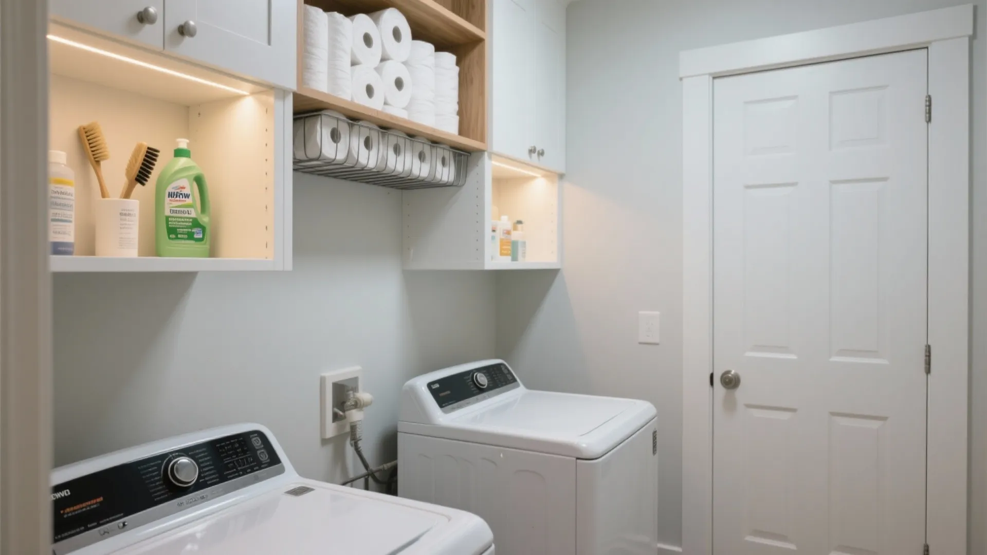 5) Between-studs recesses and over-door cubbies