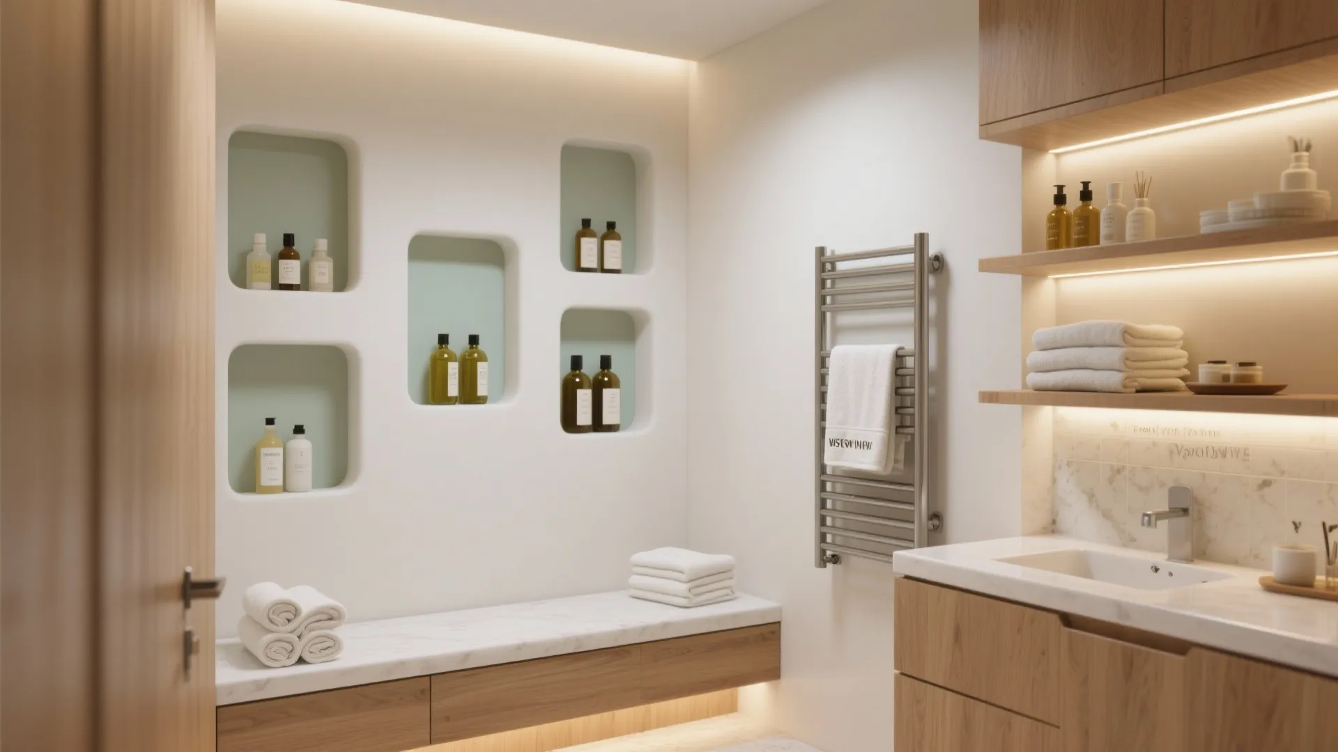 4) Wall Niches That Work Overtime