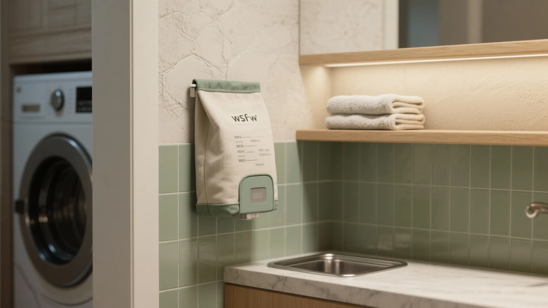 Wall-mounted pouch dispenser