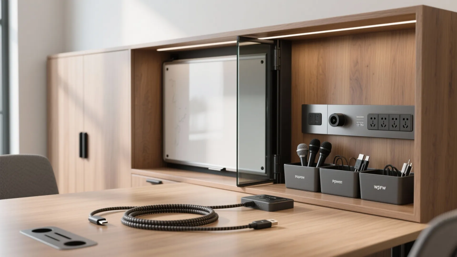 Wall-integrated storage and clean power