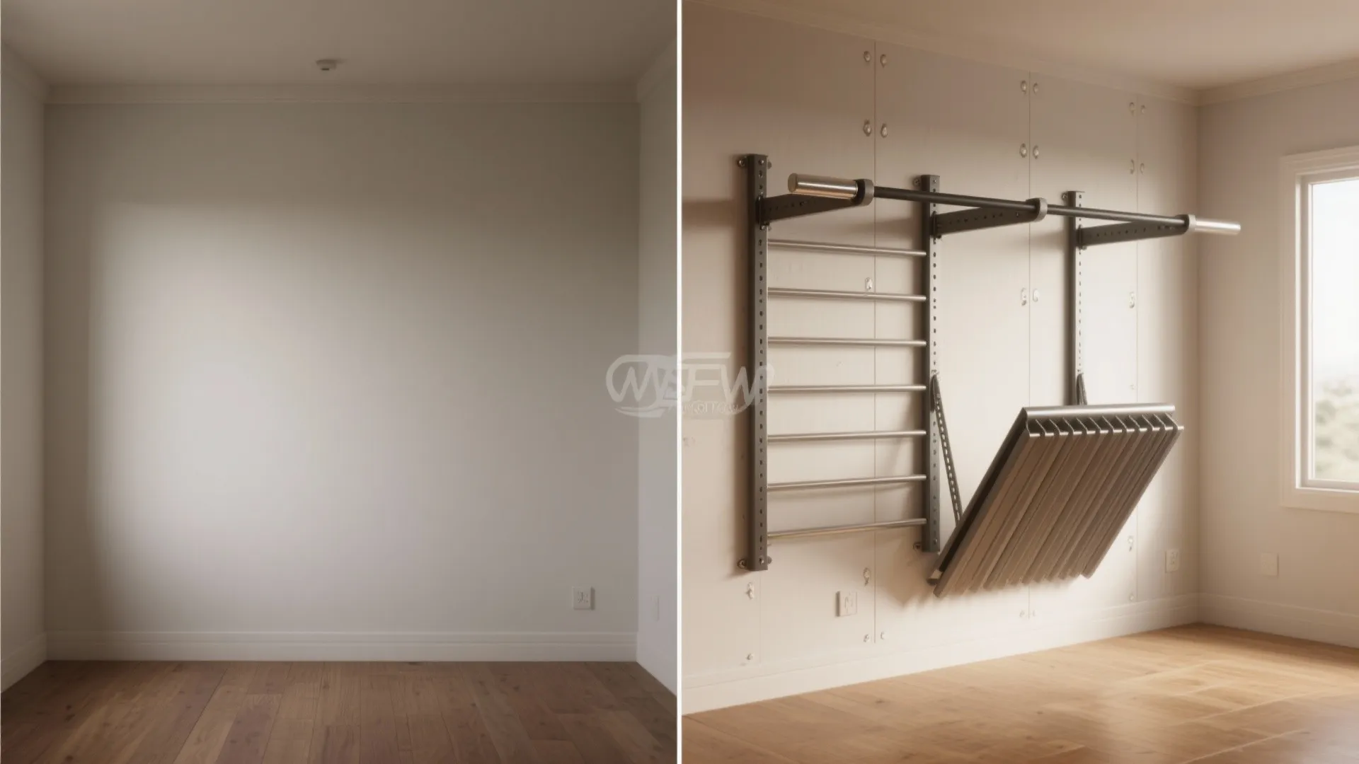 Wall-Mounted Pull-Up Bars & Folding Racks