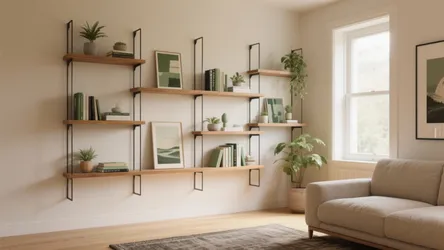 5 Living Room Wall Rack Design Ideas