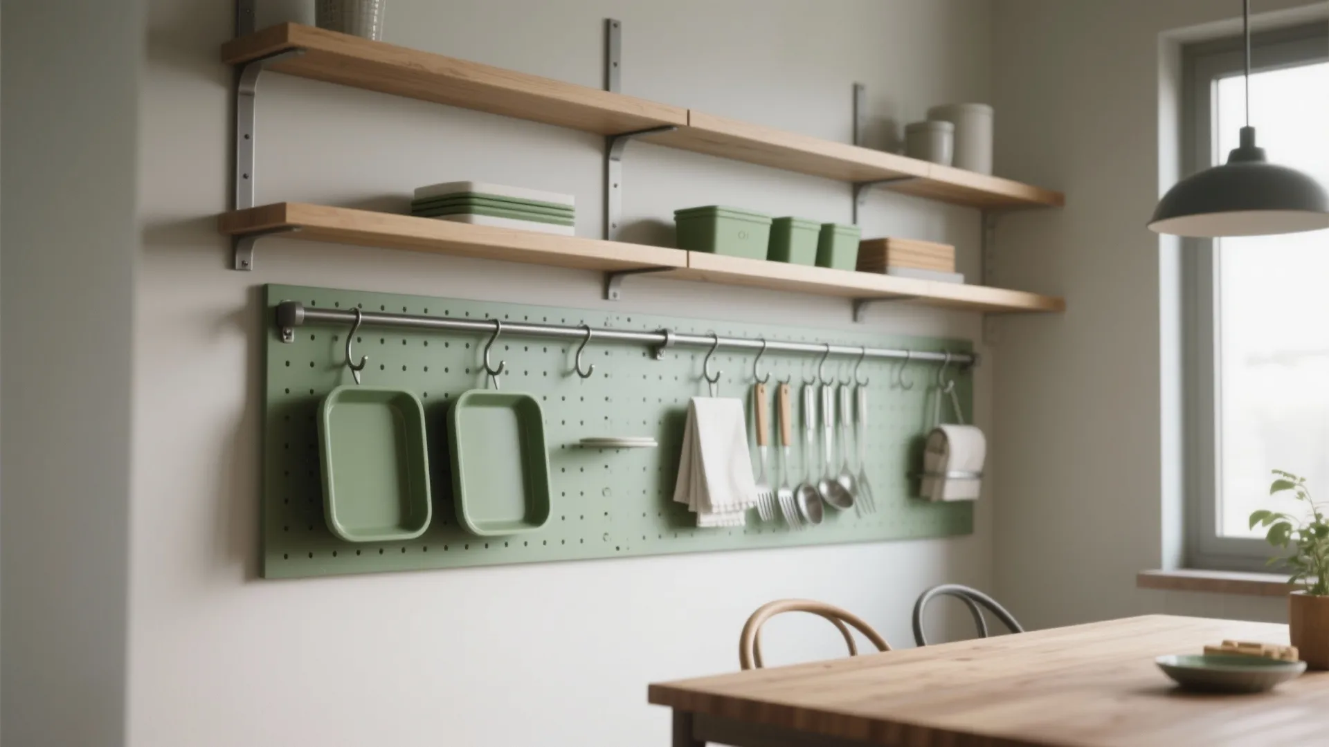 4. Vertical storage and wall rails