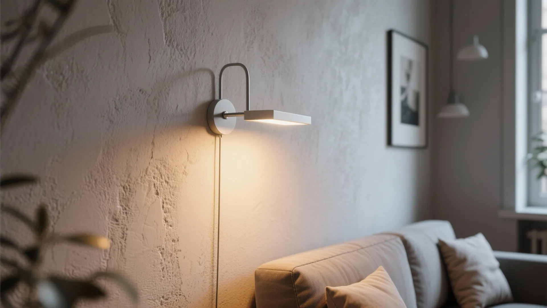 2. Wall sconces to free up floor space