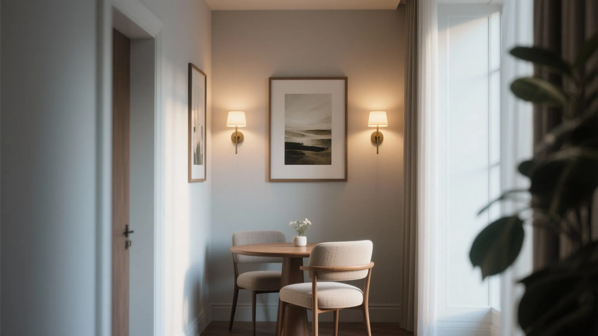 4. Wall-Mounted Sconces to Save Space