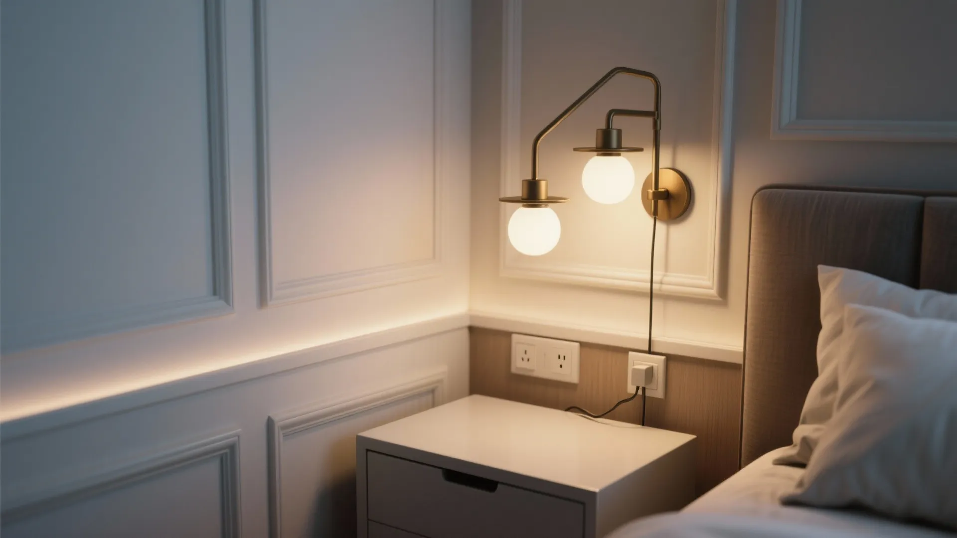 2. Use wall-mounted sconces and picture lights