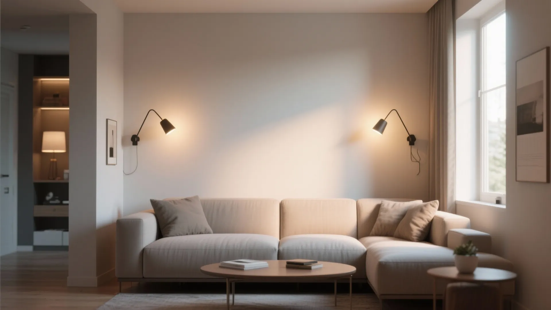 4. Wall Sconces to Free Up Floor Space