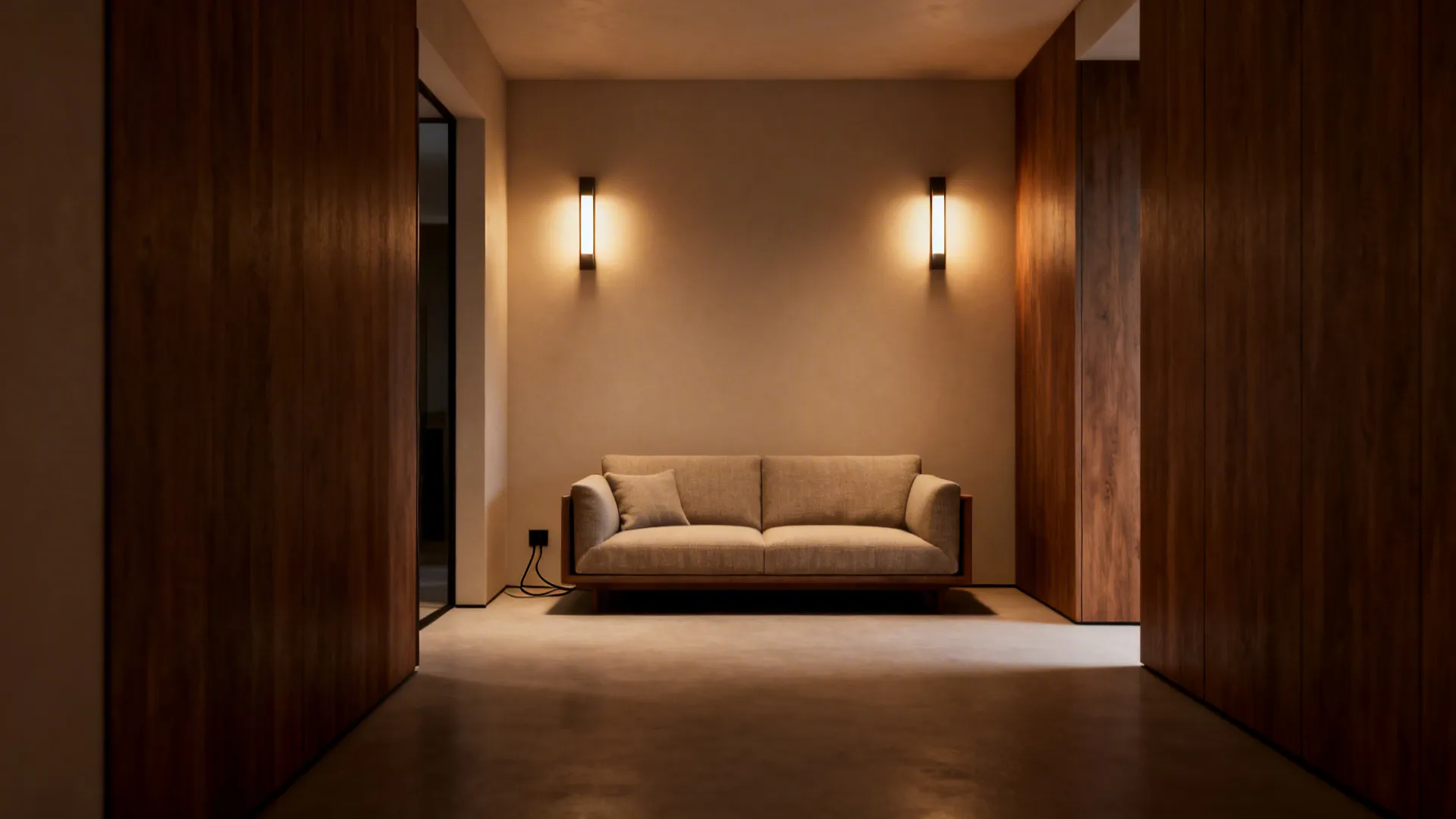 2. Use wall sconces instead of floor lamps