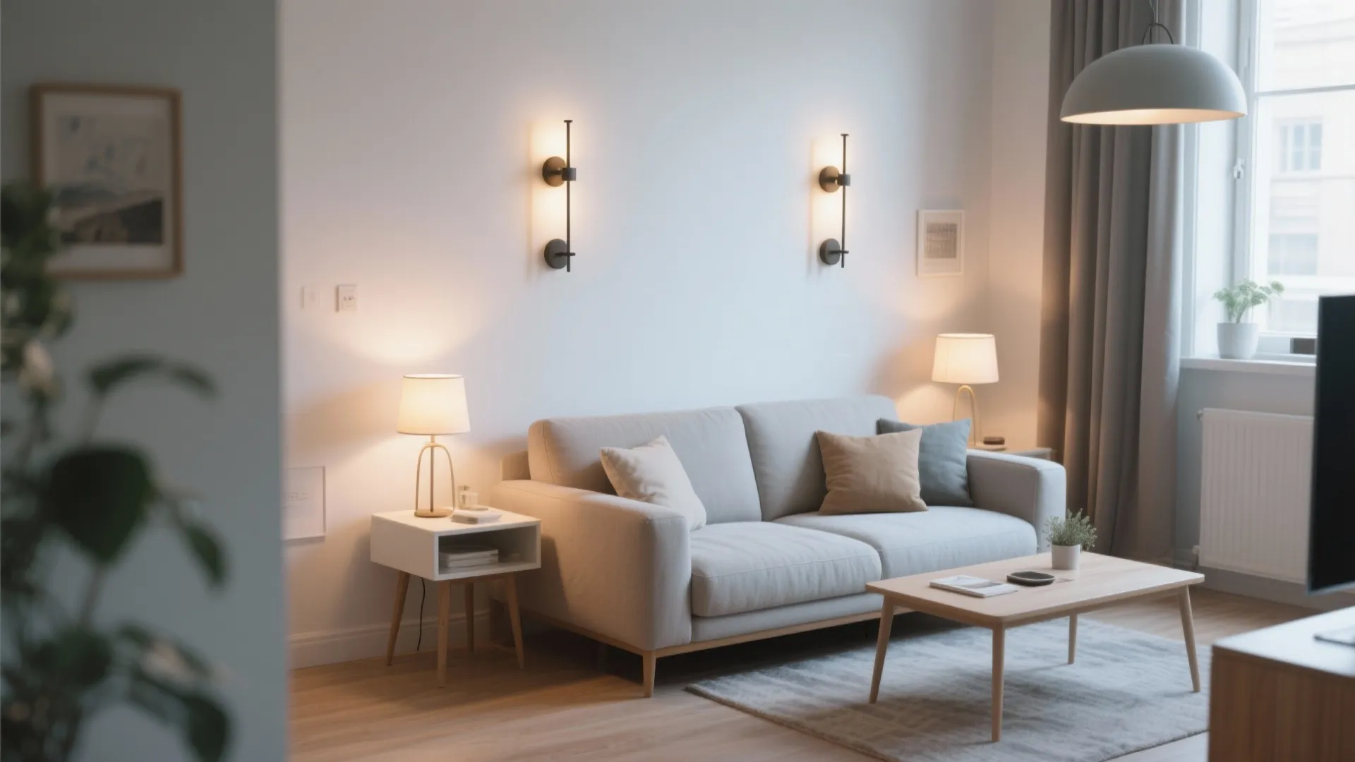 3. Wall Sconces to Save Space