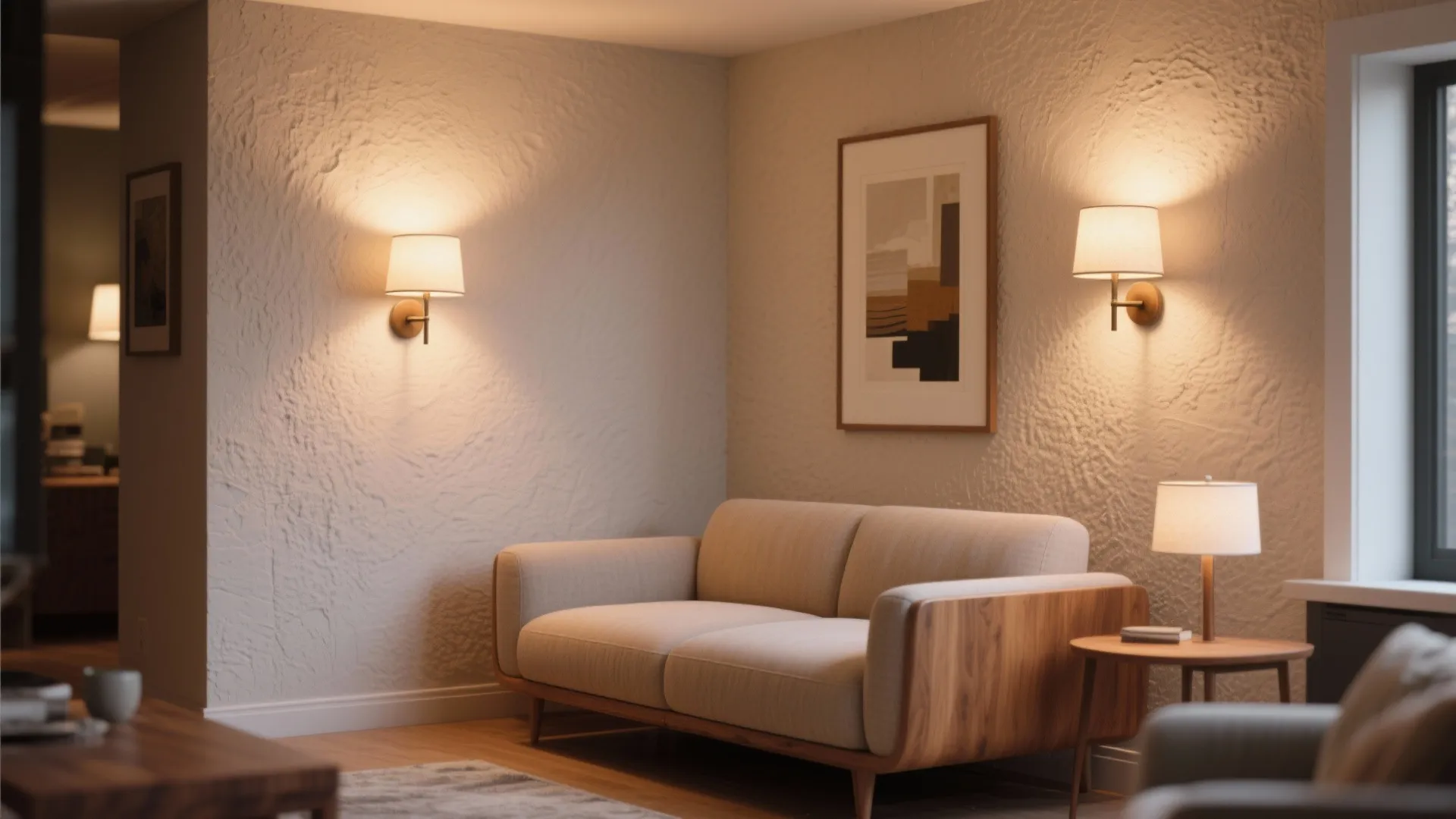 2. Use wall sconces to free up floor space