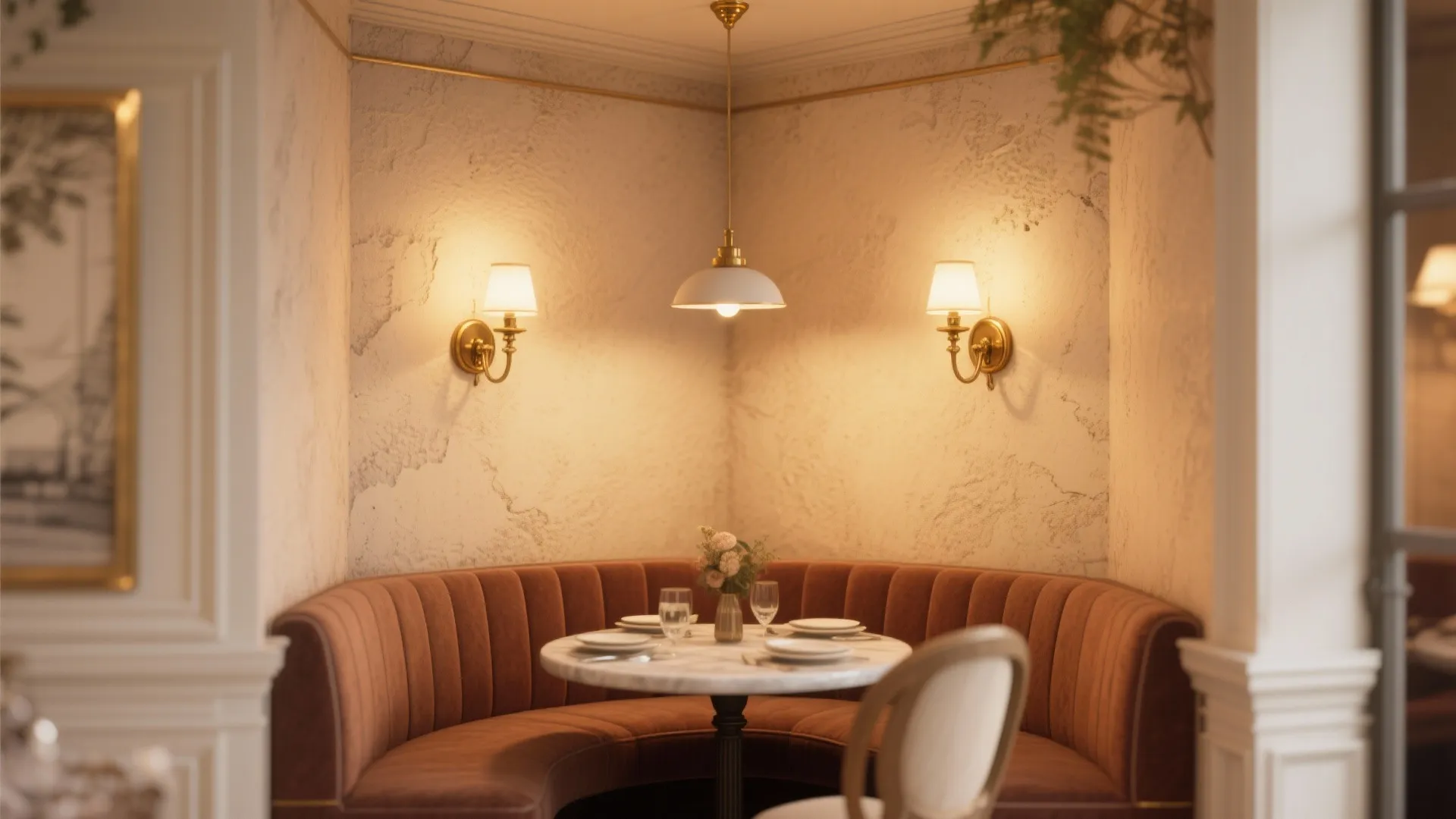 3. Wall-mounted sconces to widen the room