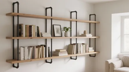 5 Simple Wall Bookshelf Design Ideas