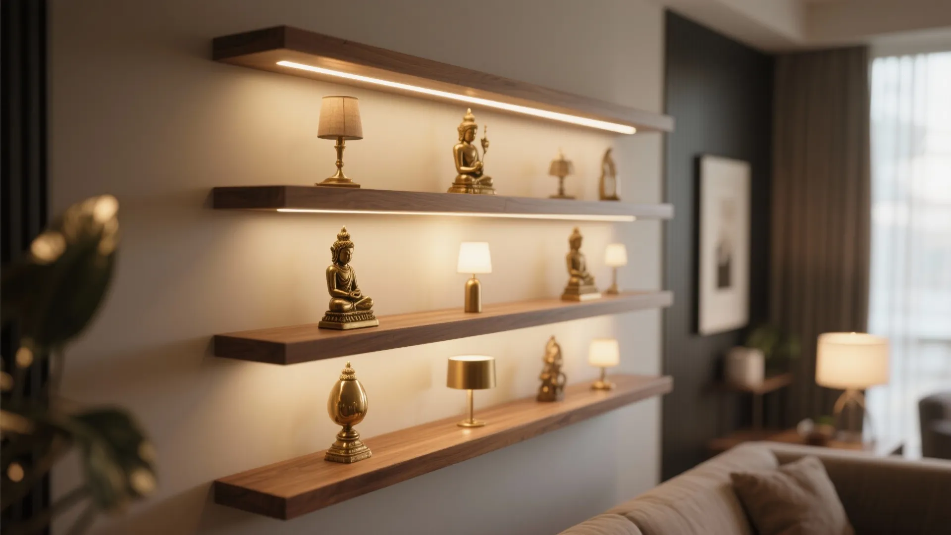 Wall-mounted Shelves for Idols