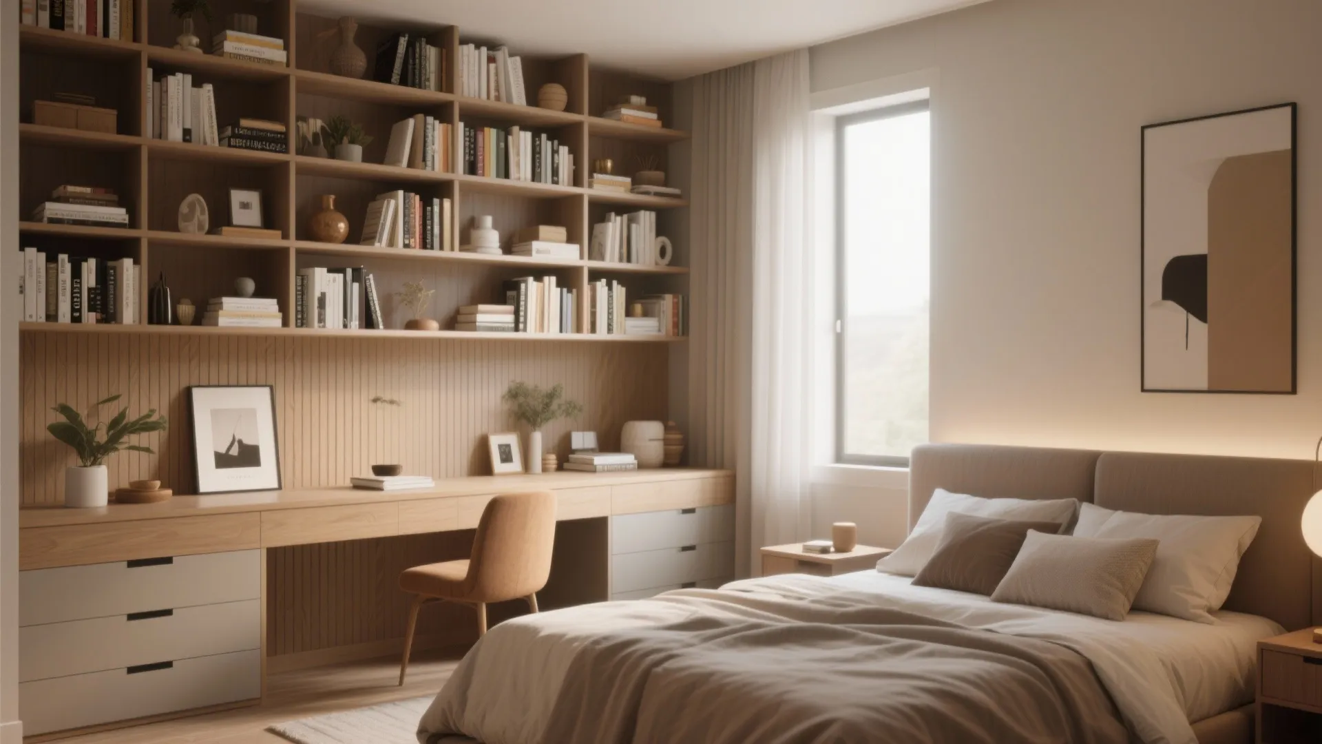 9. Wall-to-Wall Shelving