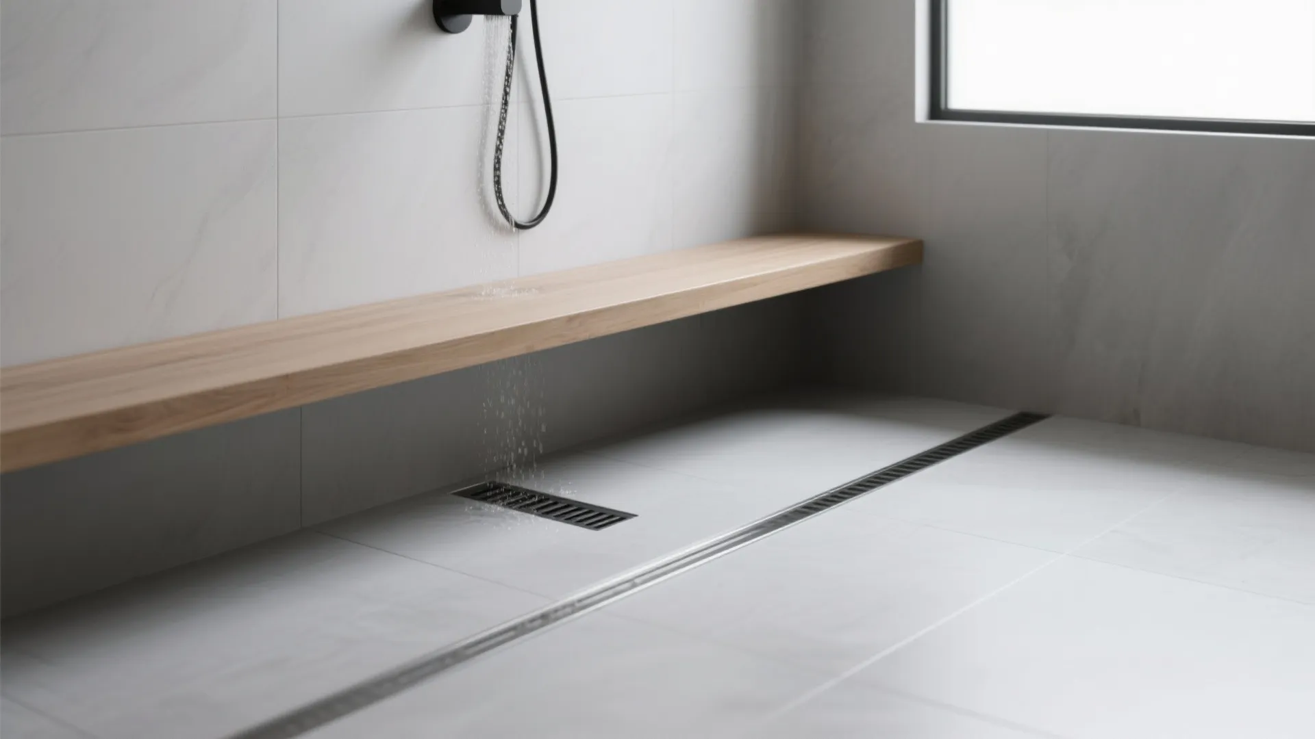 Wall slot drain for an ultra-minimal look