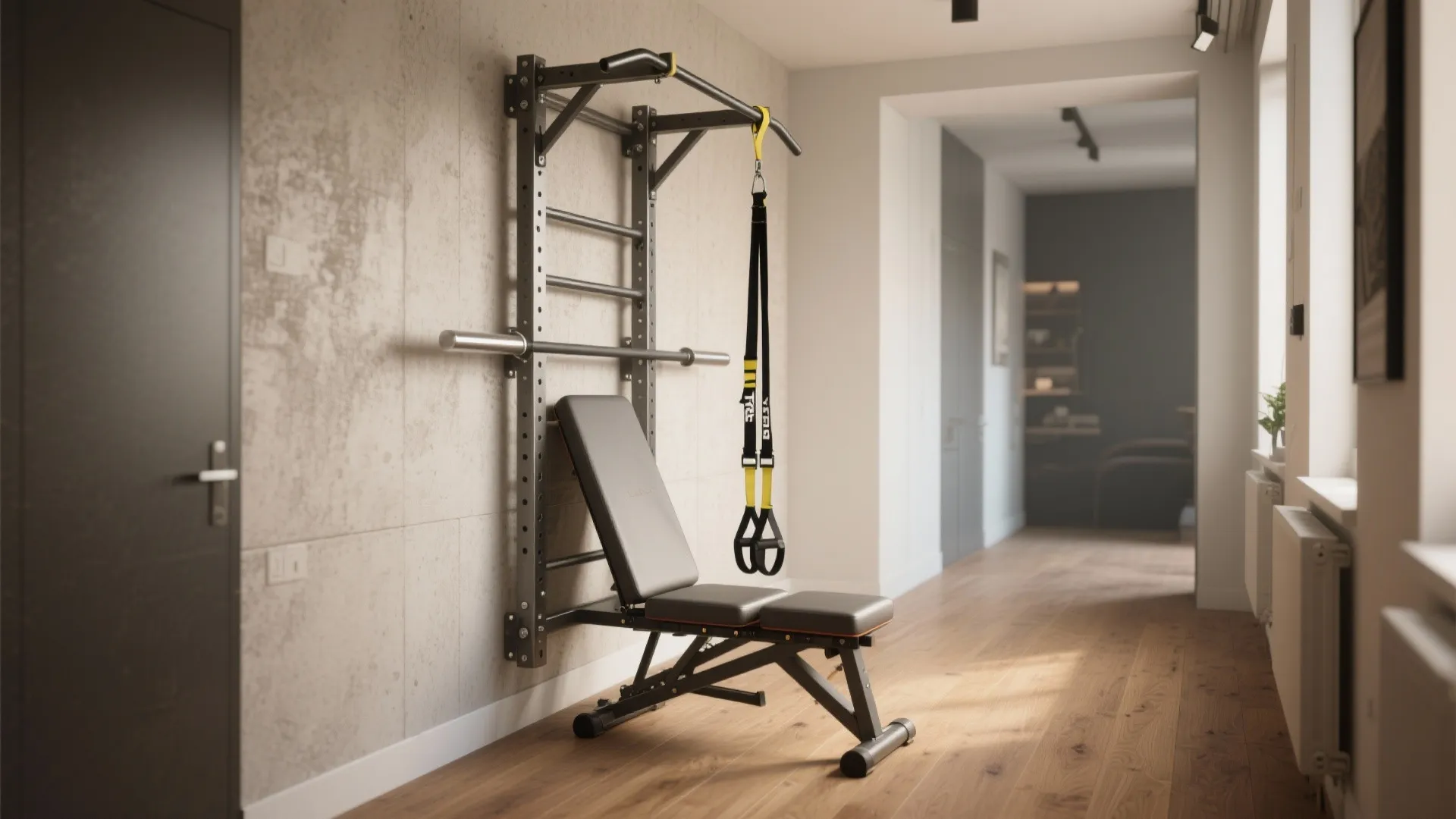 1. Wall-Mounted Multi-Use Stations