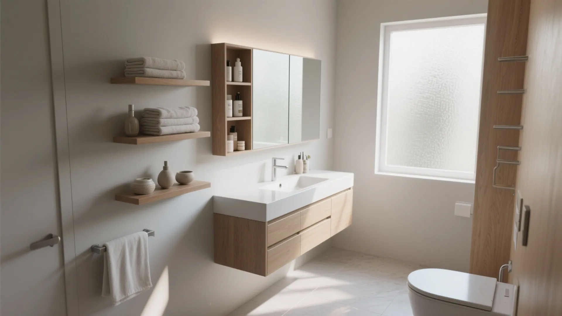 1. Maximize with Wall-Mounted Storage