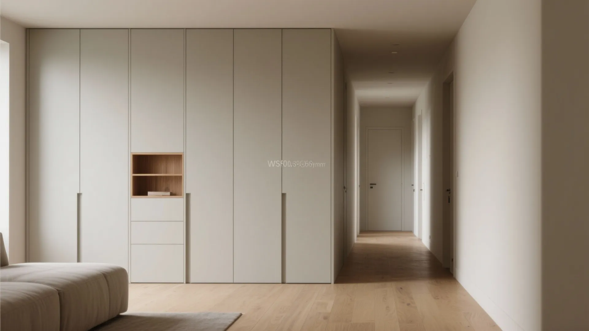 Wall-to-wall storage that disappears