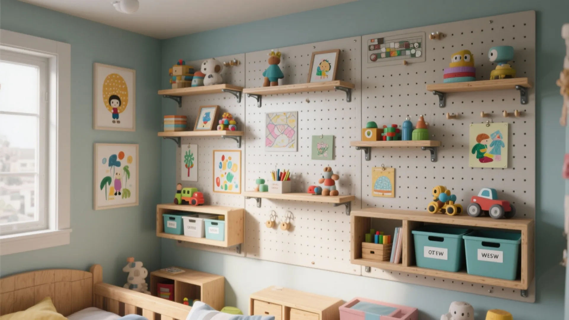 4. Wall Storage and Display That Grows