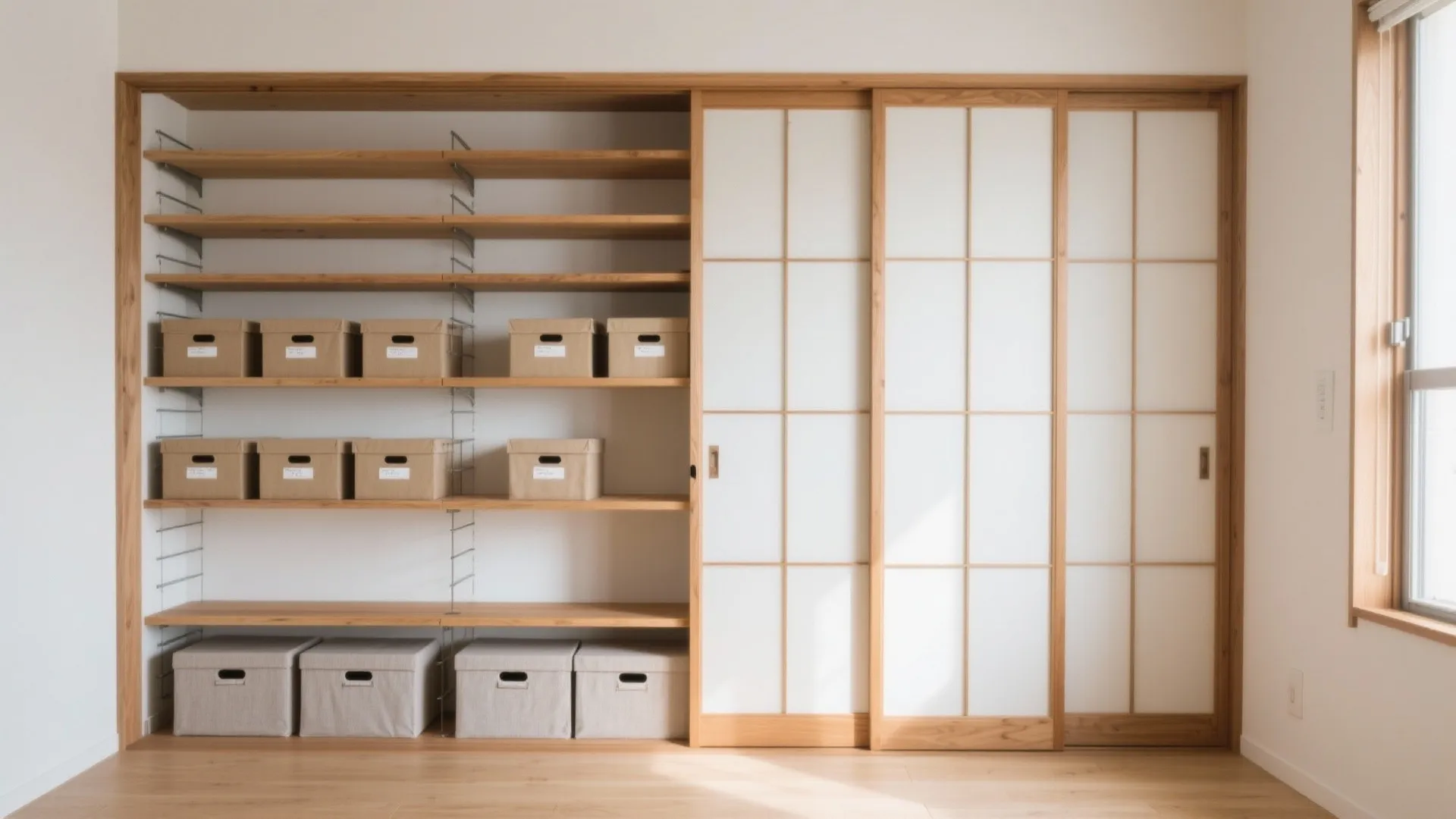 8畳を“面”で整える収納技巧：縦方向と扉設計で散らかりを封じる