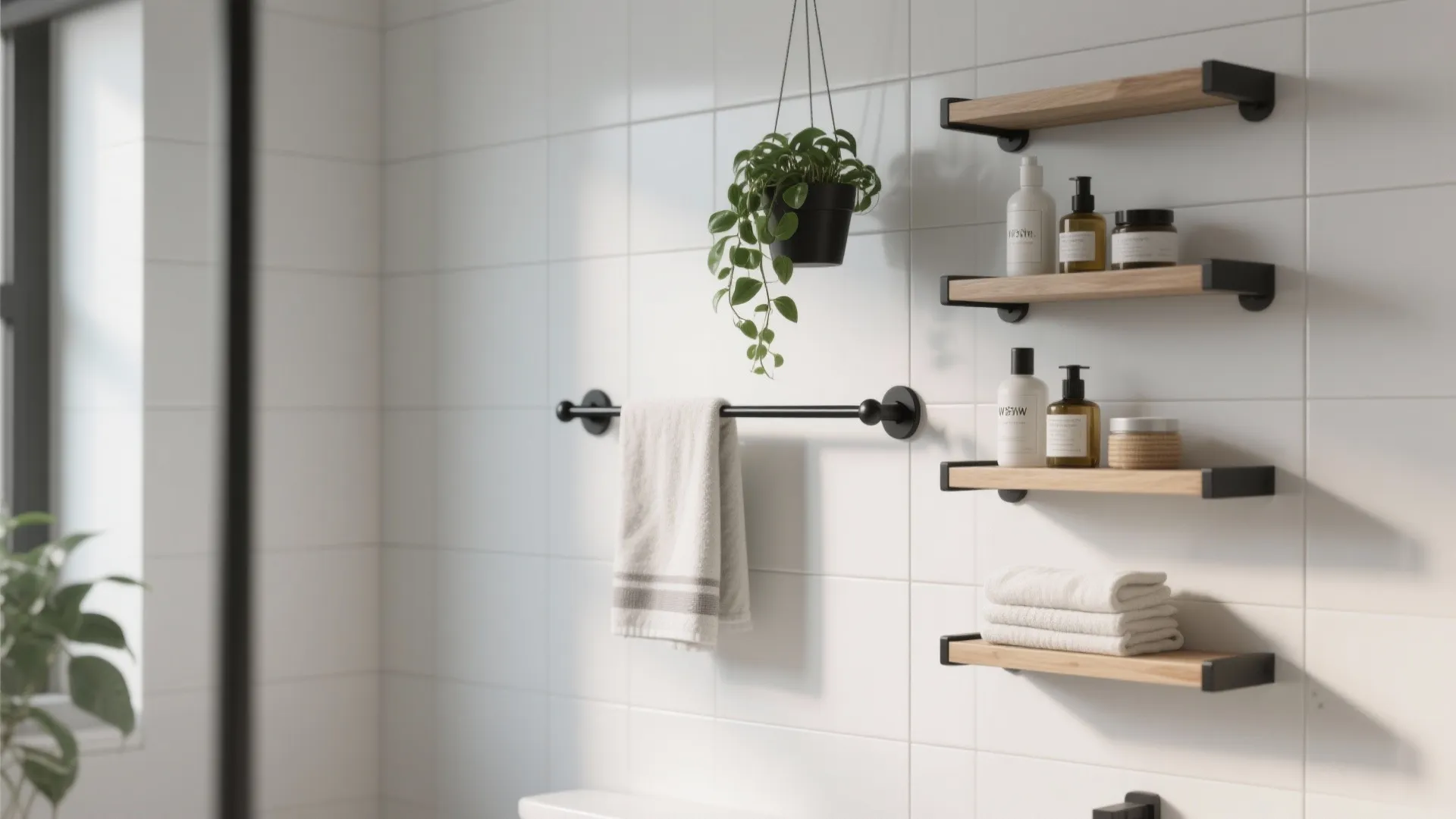 Minimal wall-mounted storage