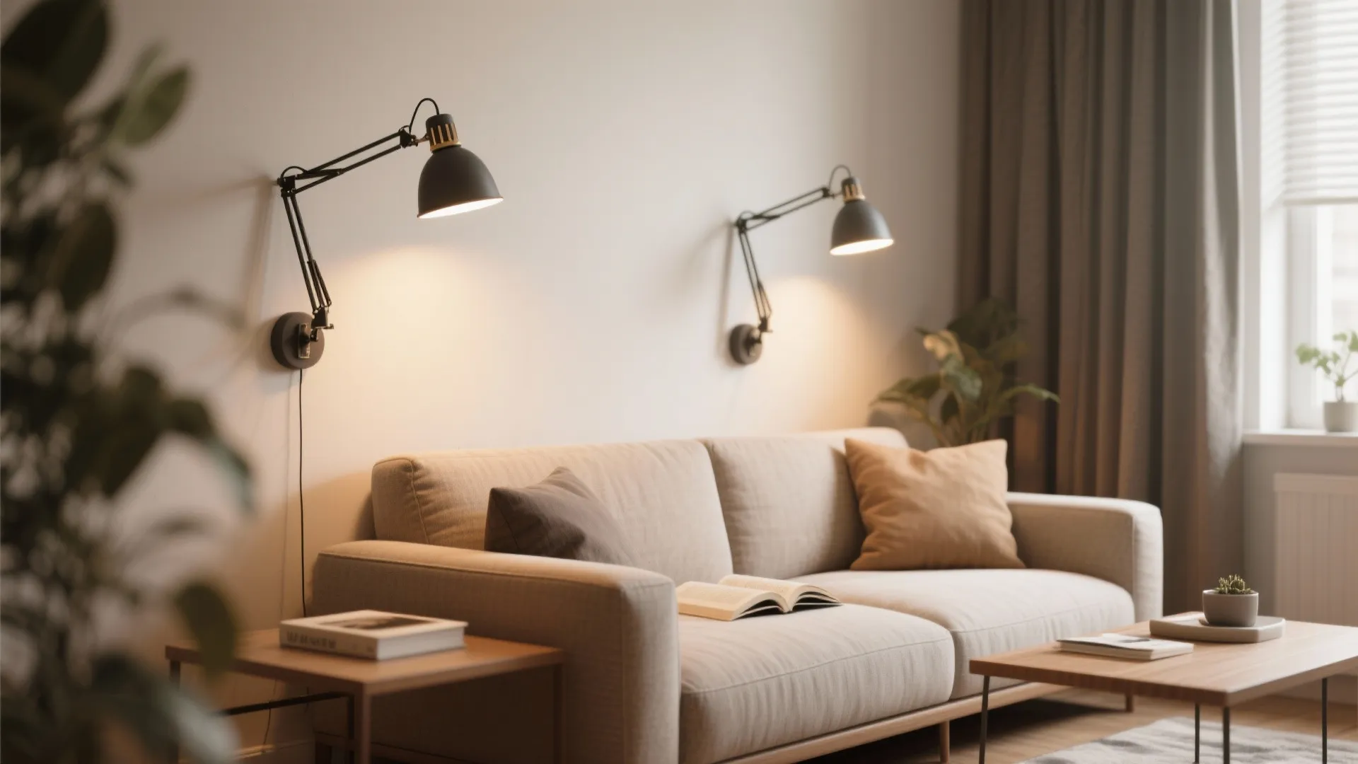 Wall-Mounted Swing Arm Lamps