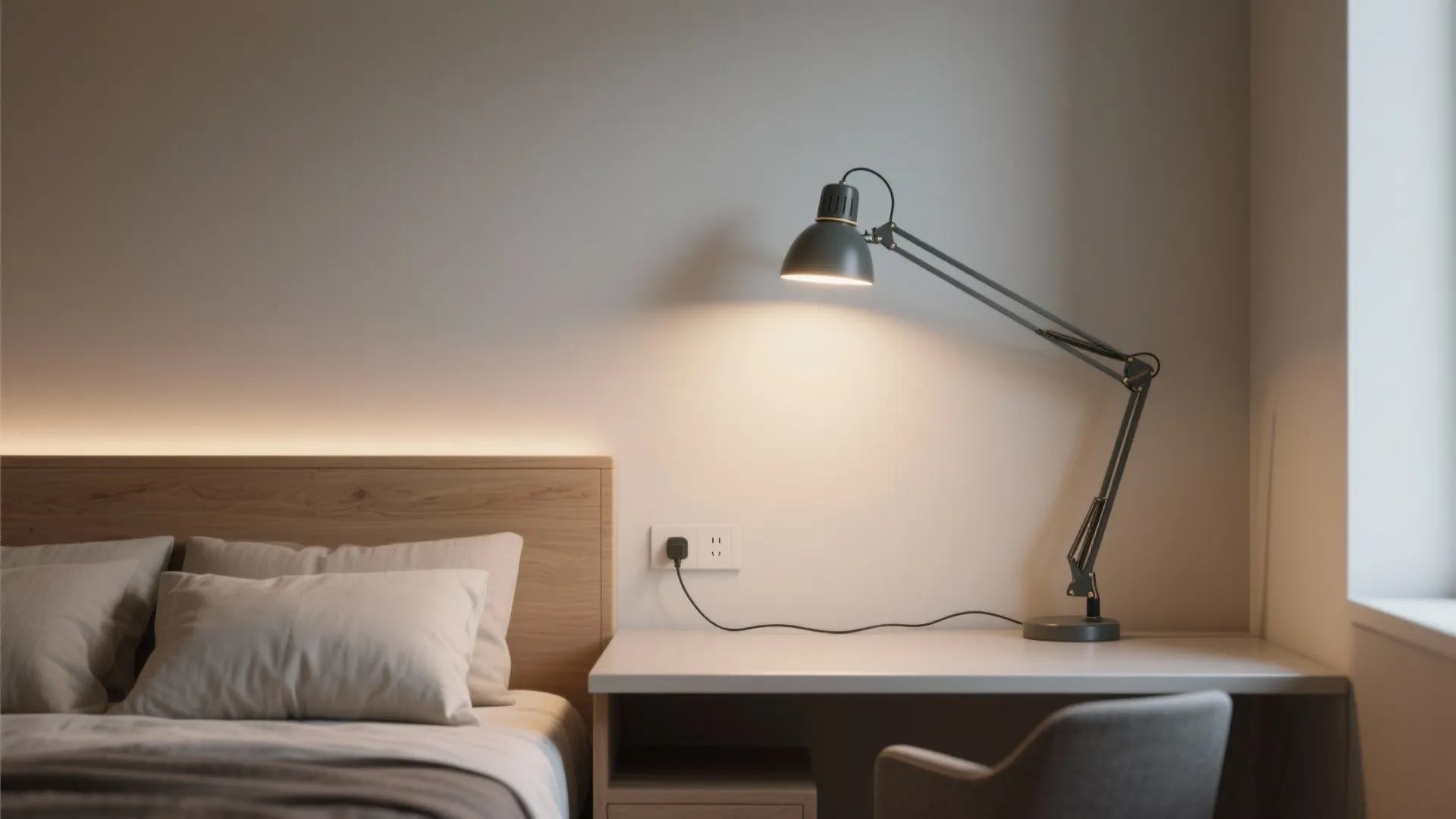 3. Wall-Mounted Swing Arm Lamps