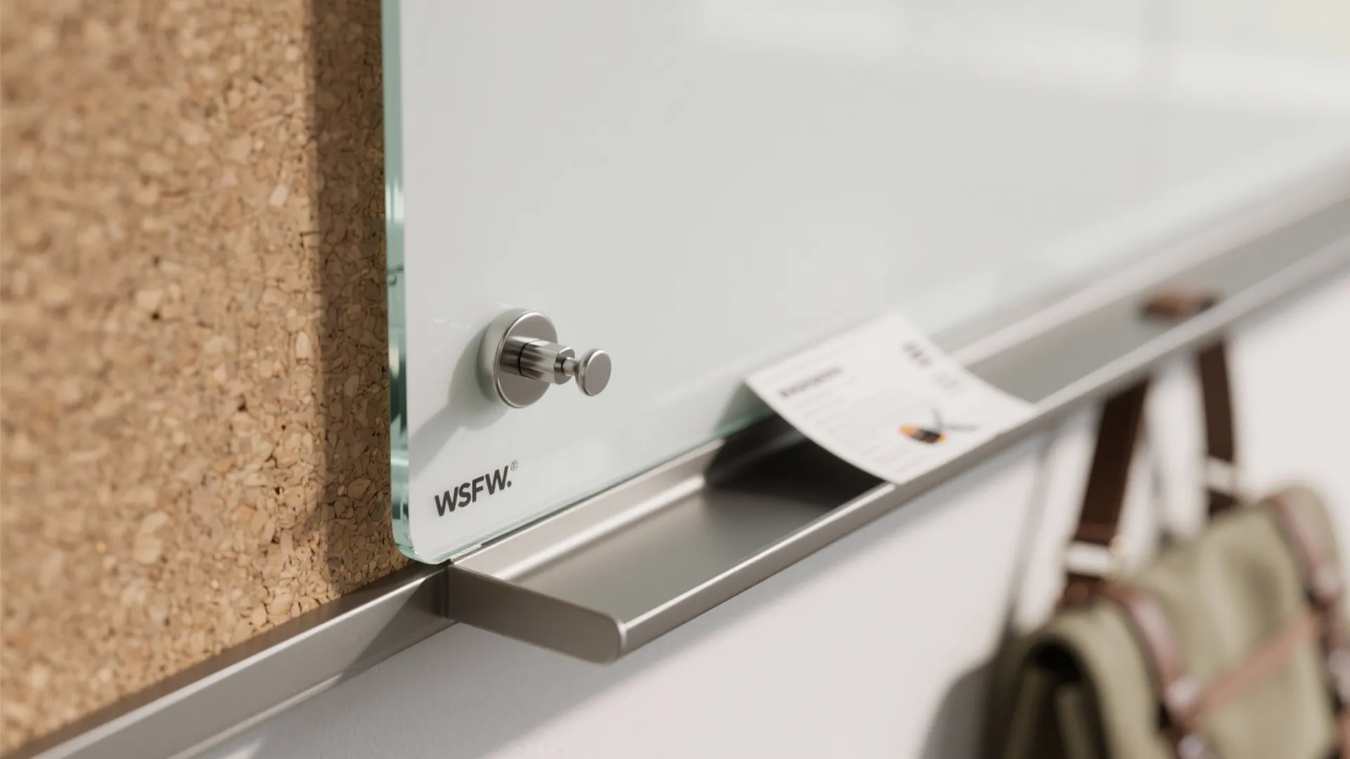 4) Wall systems that do triple duty: write, pin, and store