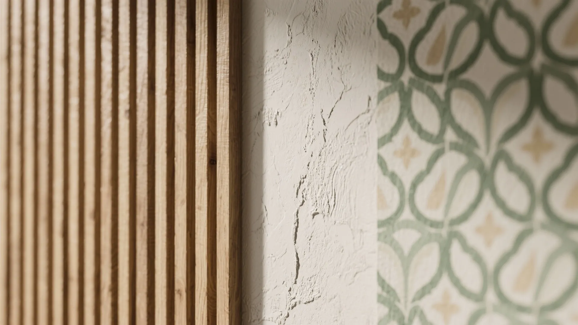 4. Use texture: paint techniques, panels or wallpaper