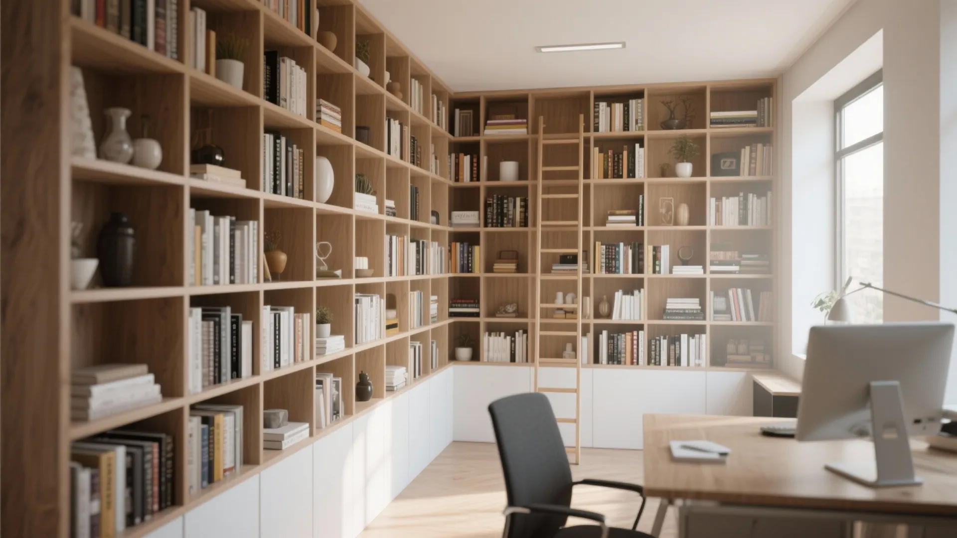 8. Wall-to-Wall Bookcases