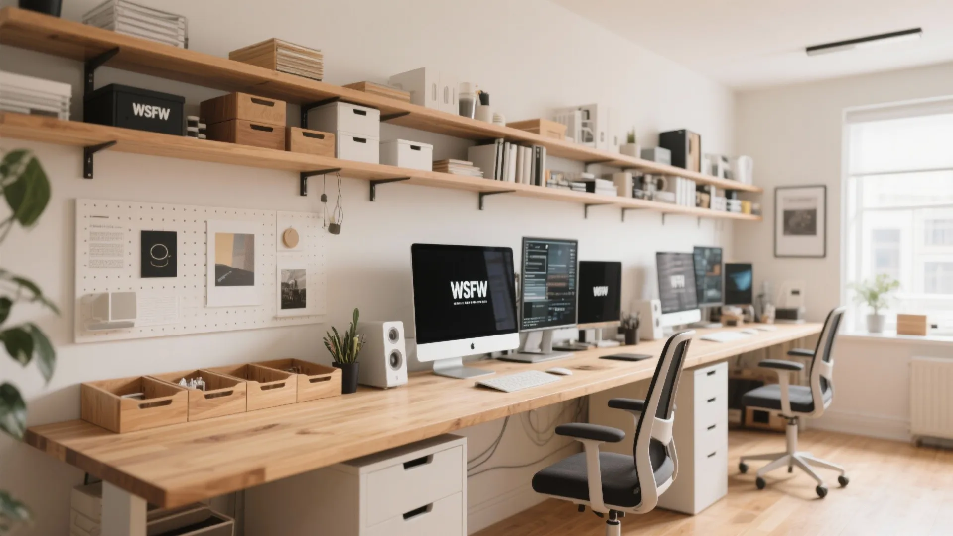 8. Wall-to-Wall Desk