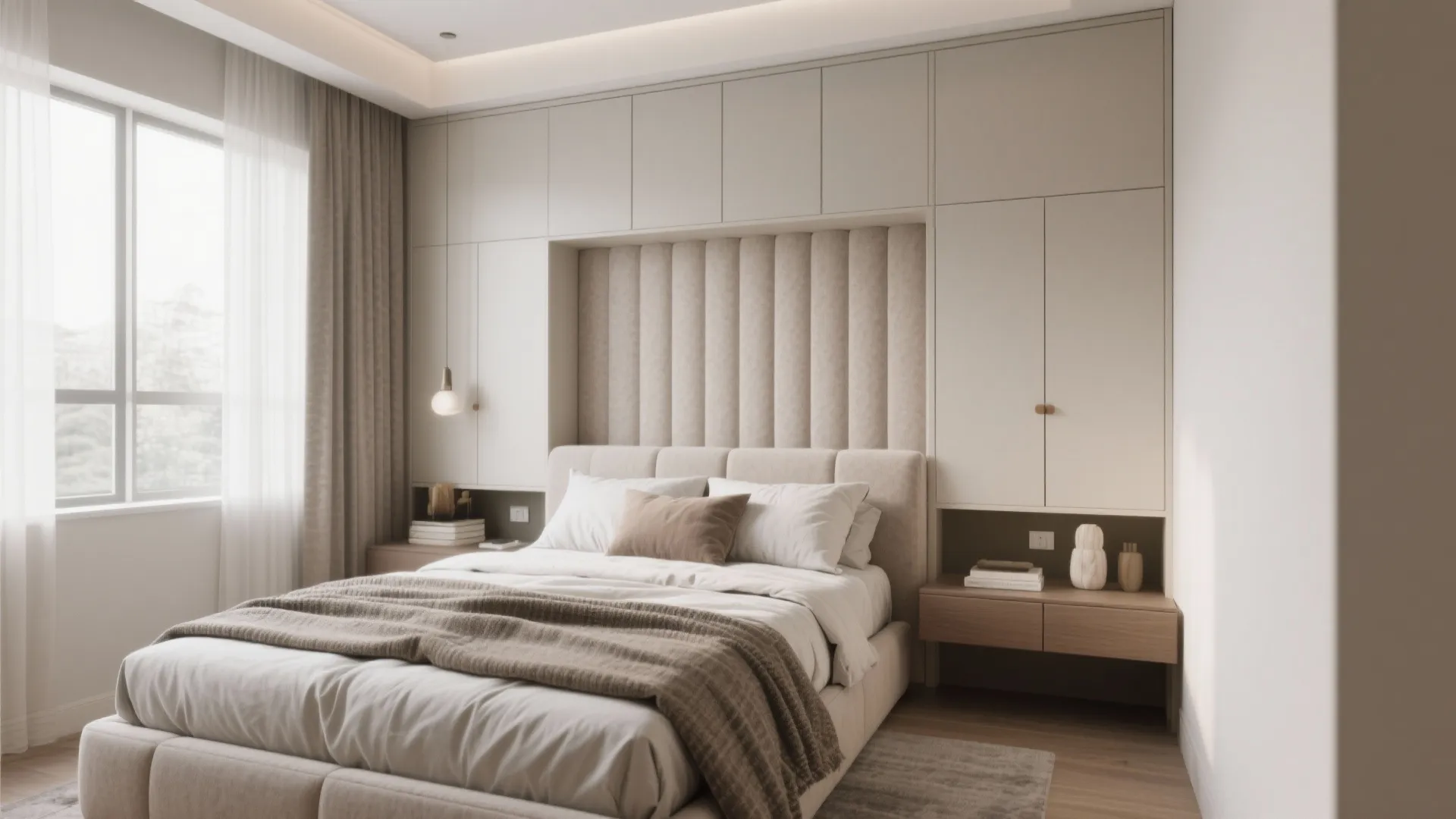 Idea 5: Wall-to-Wall Headboard