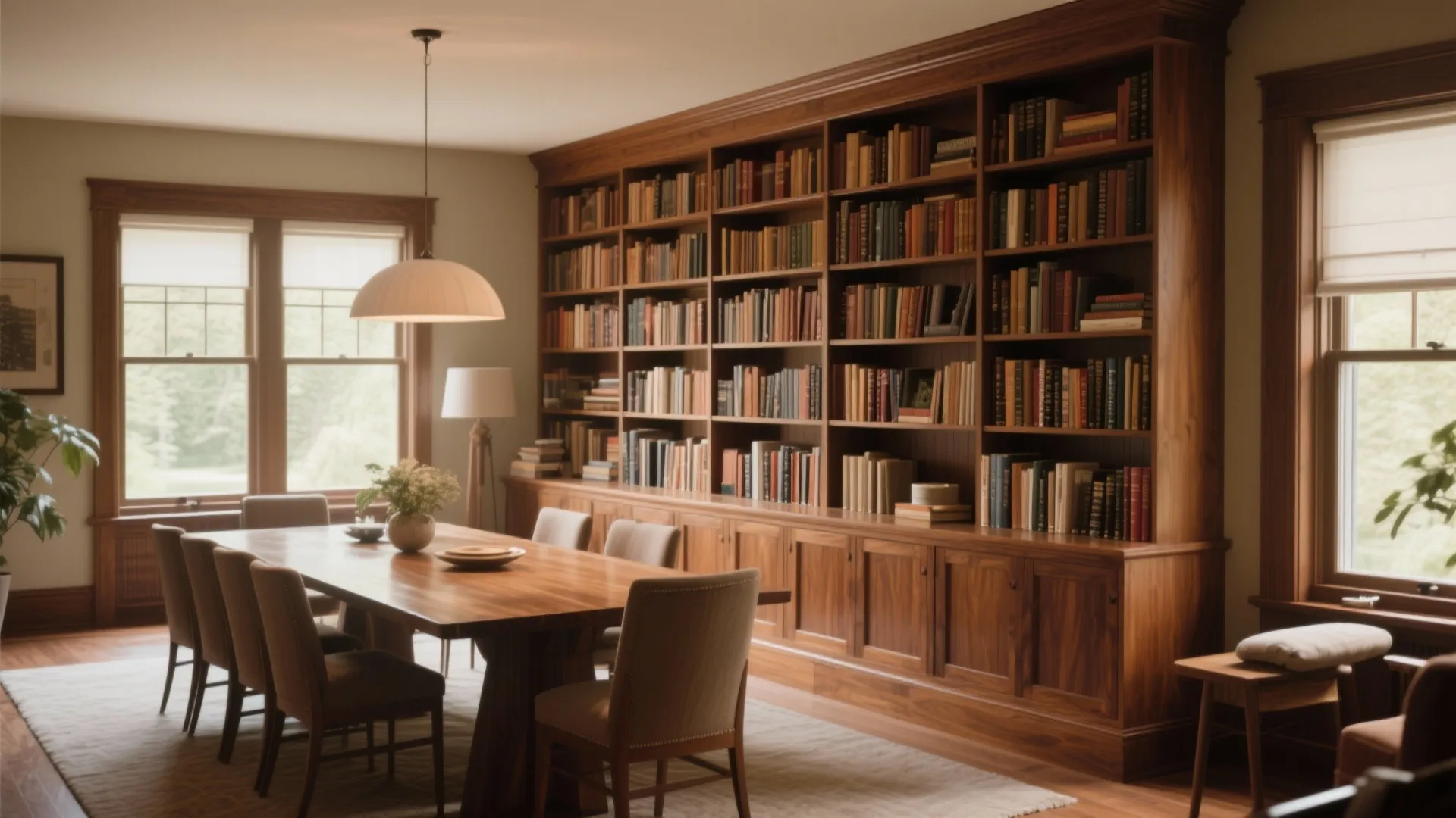 5. Wall-To-Wall Library Style