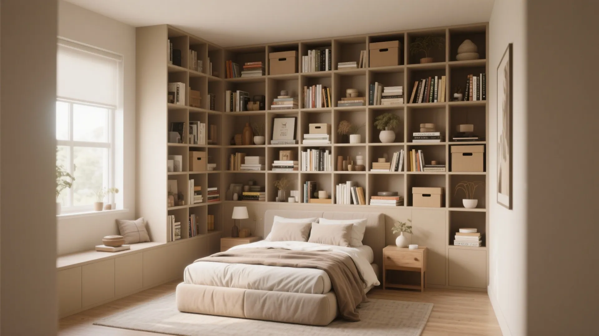 2. Wall-to-Wall Shelving