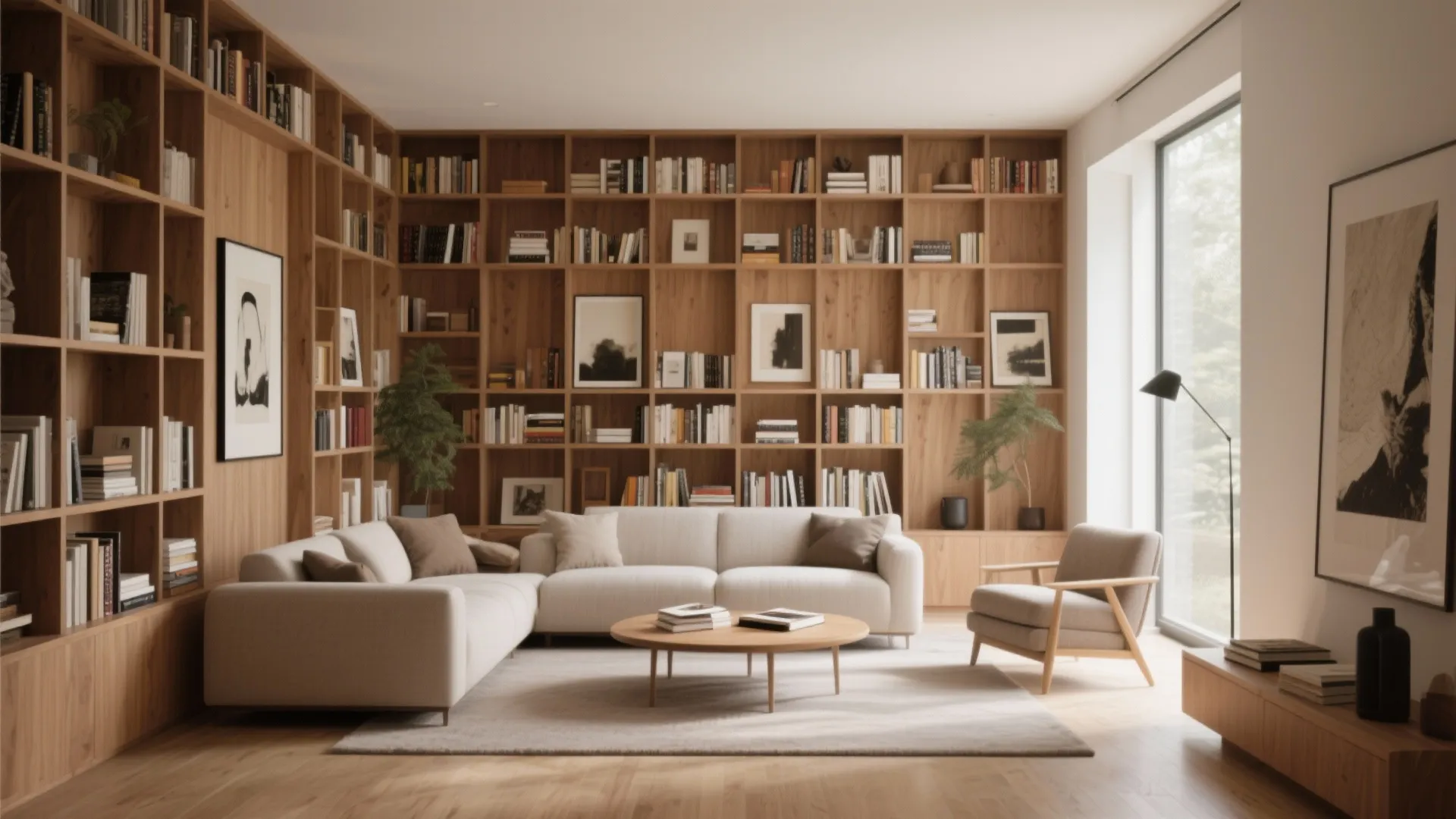 6. Wall-to-Wall Shelving